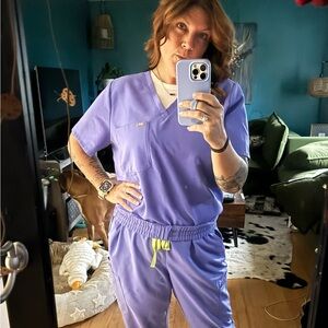 Blue FIGS Scrub Set